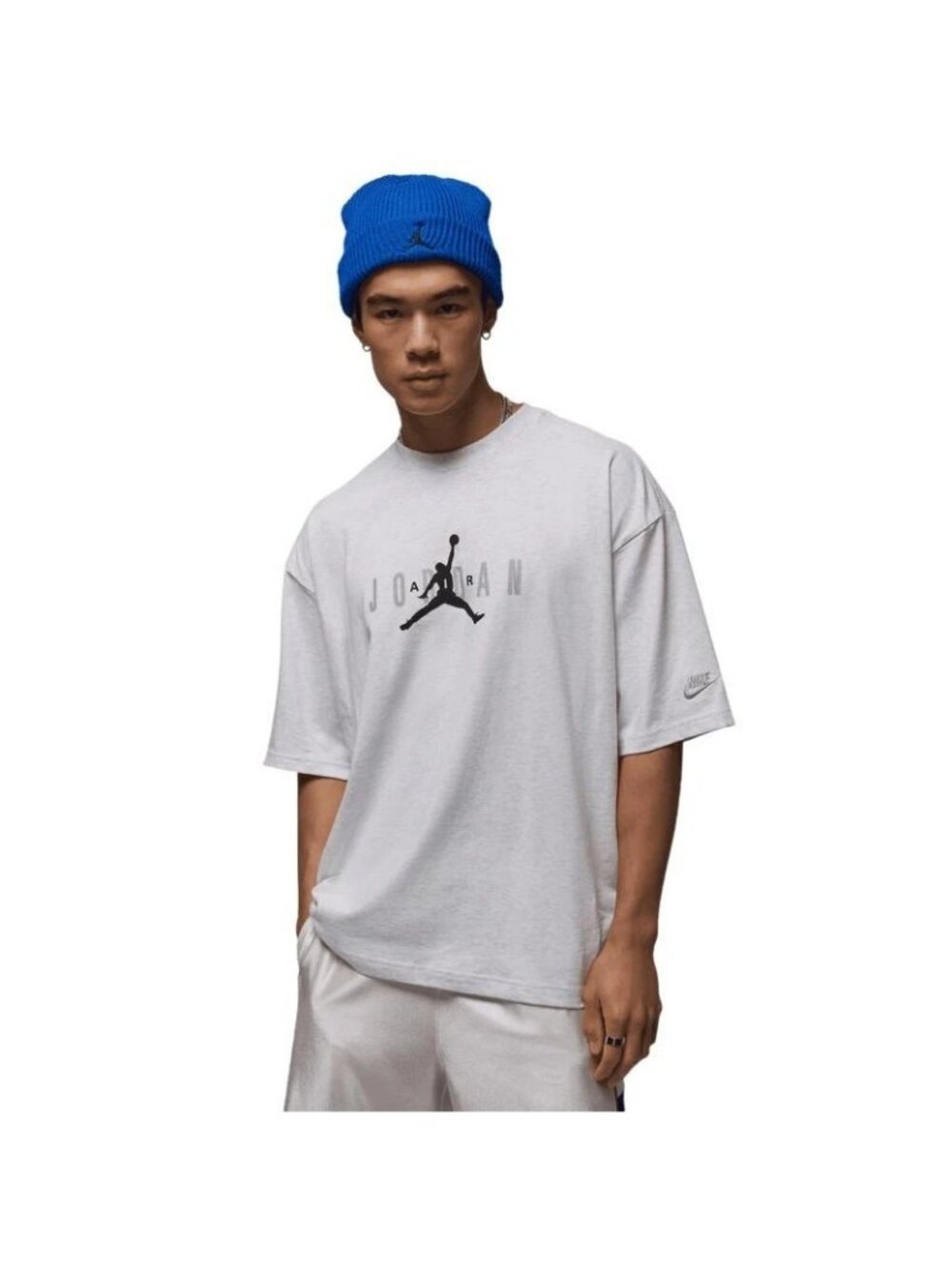 Men's Jordan Brooklyn Air Oversized Crew Gray Size L NEW WITH TAGS!